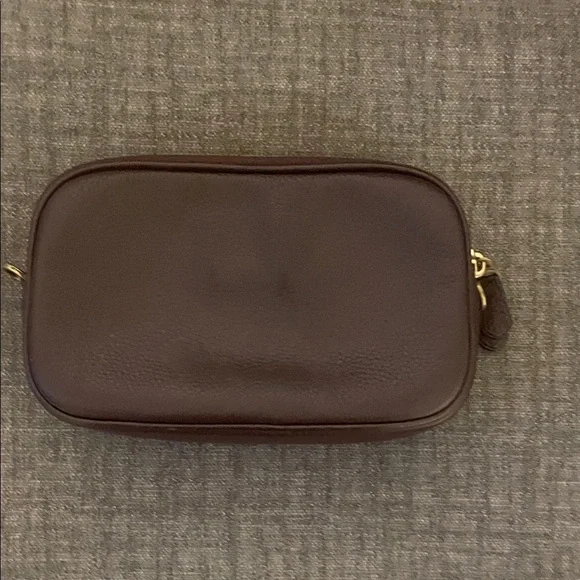 Coach Maple(dark brown) Sadie Pebbled Leather Crossbody with Gold Rivets - Picture 5 of 16